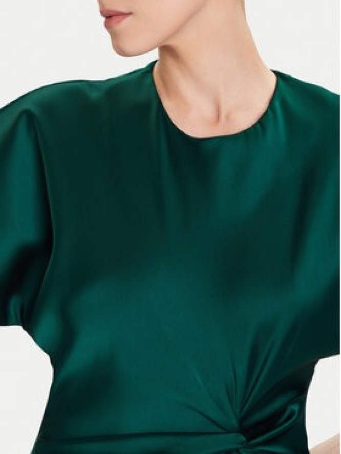 Rinascimento Sukienka koktajlowa CFC0125718003 Zielony Regular Fit