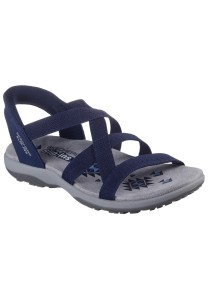 Sandały SKECHERS REGGAE SLIM STRETCH FLEX Niebieski