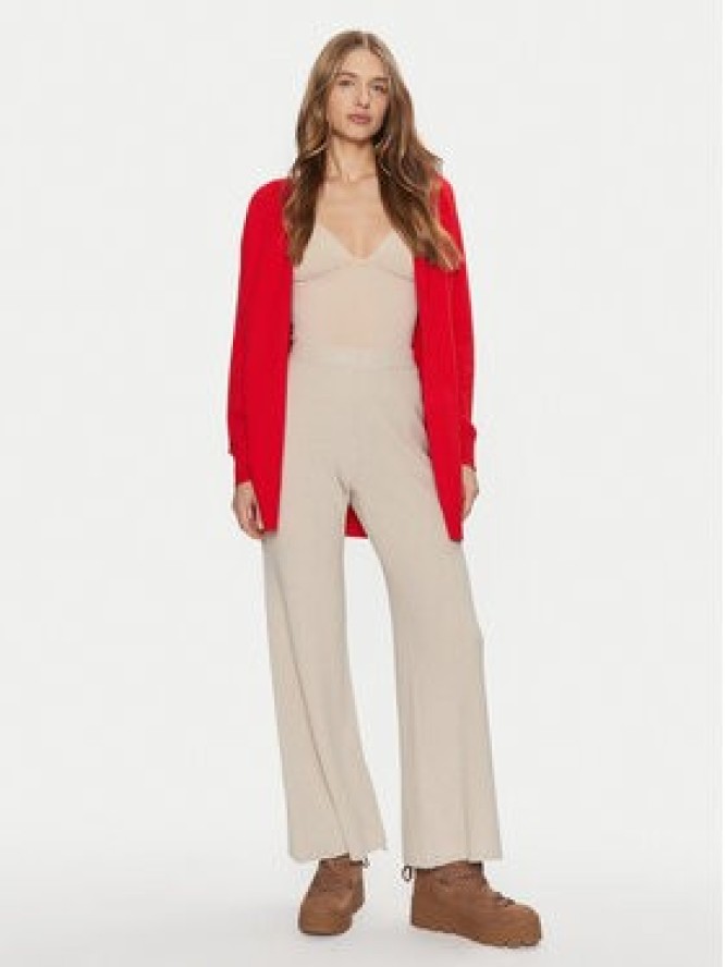 Pieces Kardigan Natalie 17156644 Czerwony Loose Fit