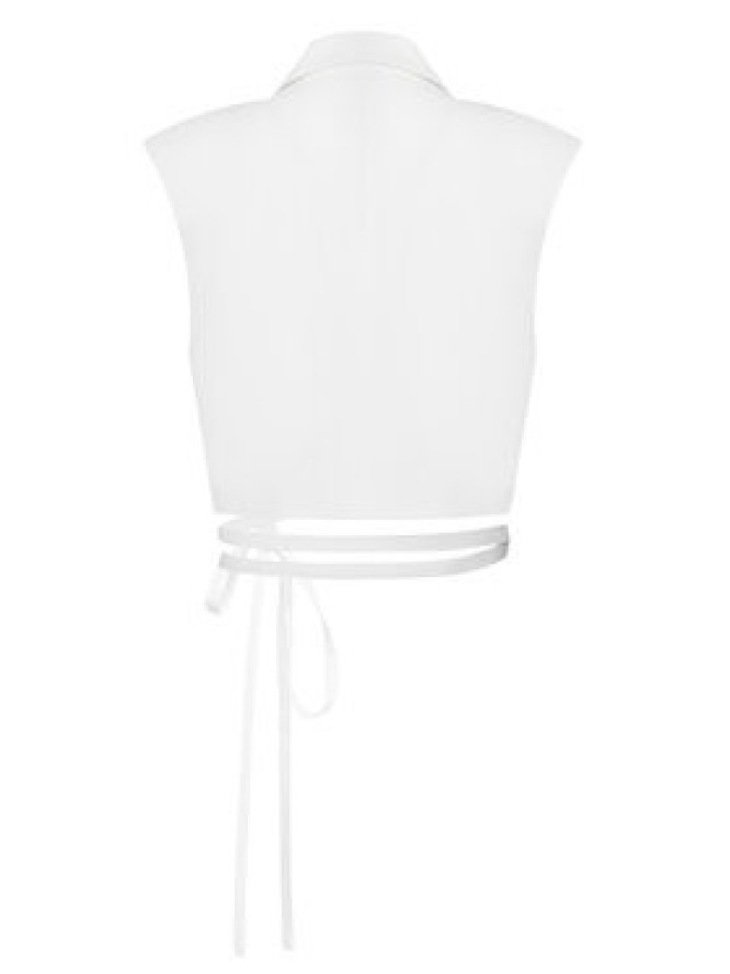 ACCESS FASHION Kamizelka 53-1028-195 Biały Slim Fit