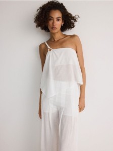 Asymetryczny top - biały