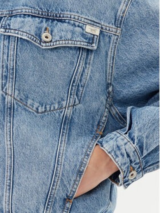 Mustang Kurtka jeansowa Arcata 1016219 Niebieski Loose Fit