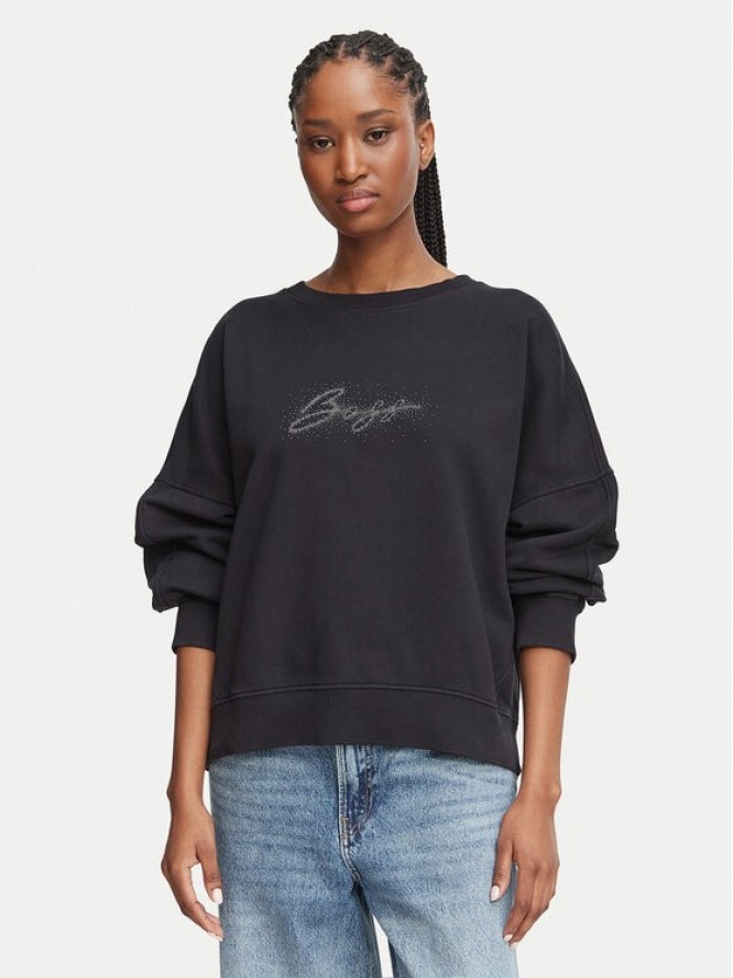 BOSS Bluza Ever 50571478 Czarny Regular Fit