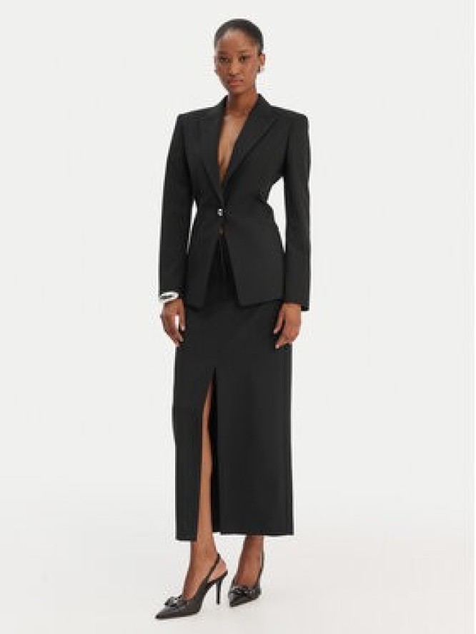 Patrizia Pepe Spódnica midi 8G0515/A498-K103 Czarny Regular Fit