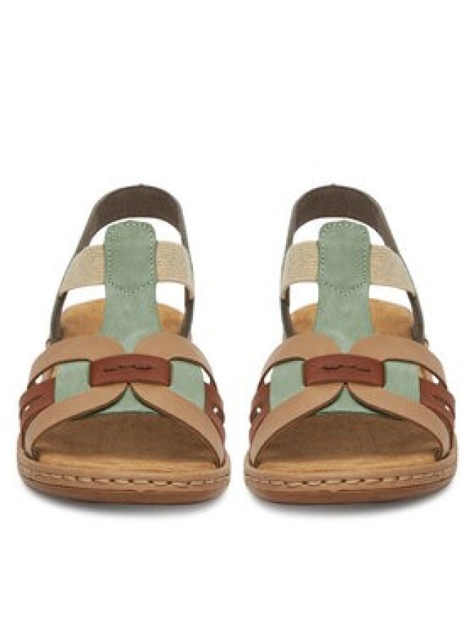 Rieker Sandały 65918-52 Zielony