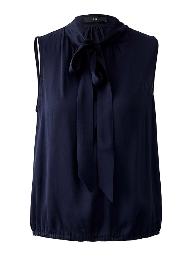 Oui Bluzka w kolorze granatowym rozmiar: 34