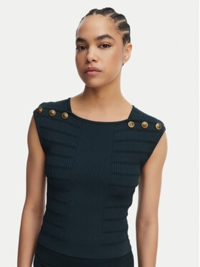 Guess Bluzka W5YR12 Z0130 Zielony Regular Fit