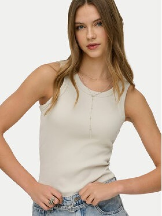 ONLY Top Val 15371705 Beżowy Regular Fit