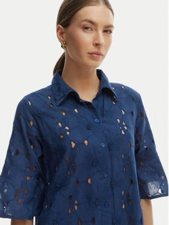 Iconique Sukienka letnia Romina IC26-003 Niebieski Relaxed Fit