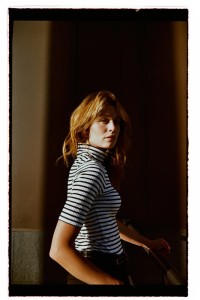 Bluzka z golfem w paski