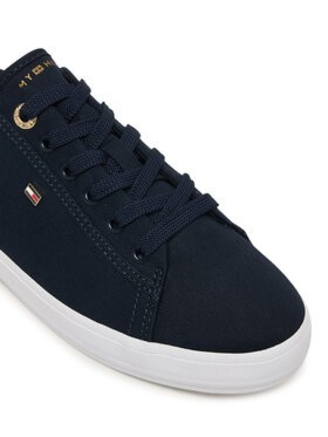 Tommy Hilfiger Sneakersy Th Foxing Sneaker Canvas FW0FW09170 Granatowy