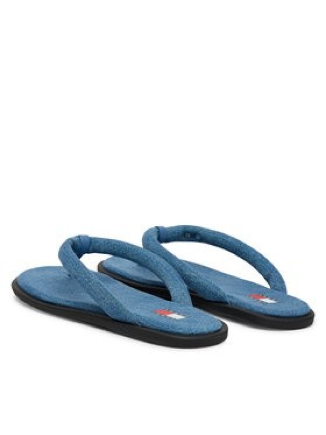 Tommy Jeans Japonki Tjw Padded Denim Casual Sandal EN0EN03021 Niebieski