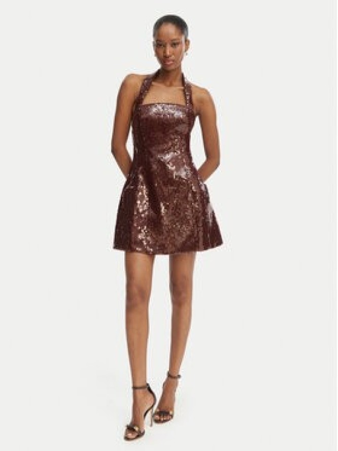 Bardot Sukienka koktajlowa Nevelle 59857DB2 Bordowy Slim Fit