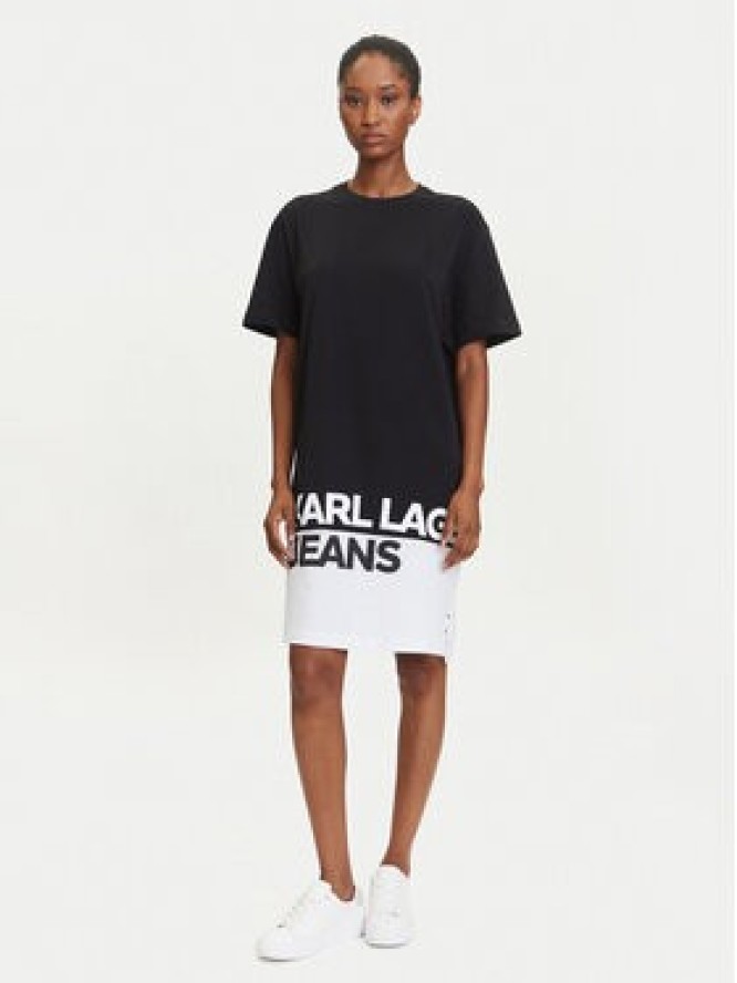 Karl Lagerfeld Jeans Sukienka codzienna A3W13005 Czarny Regular Fit