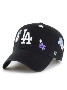 47 Brand Czapka z daszkiem MLB Los Angeles Dodgers B-FLRAC12GWS Czarny