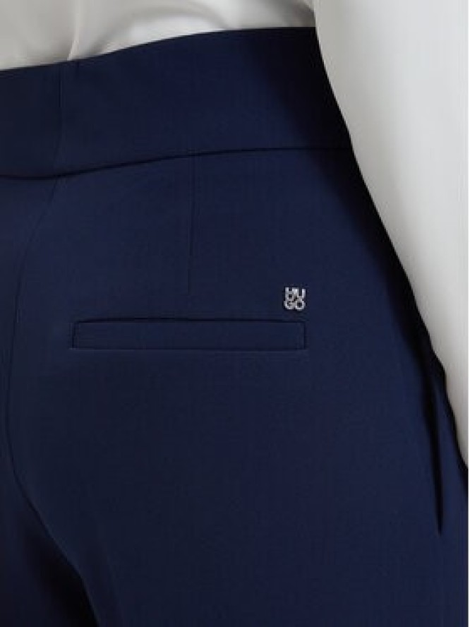 HUGO Spodnie materiałowe Himia-1 50566604 Granatowy Wide Leg