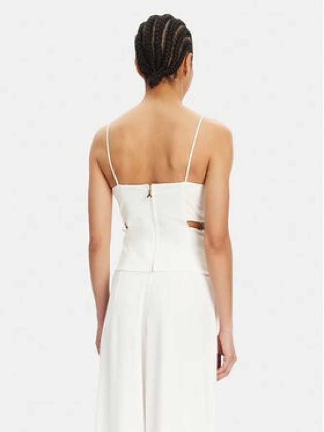 Patrizia Pepe Top 2C1635 A411 Biały Regular Fit