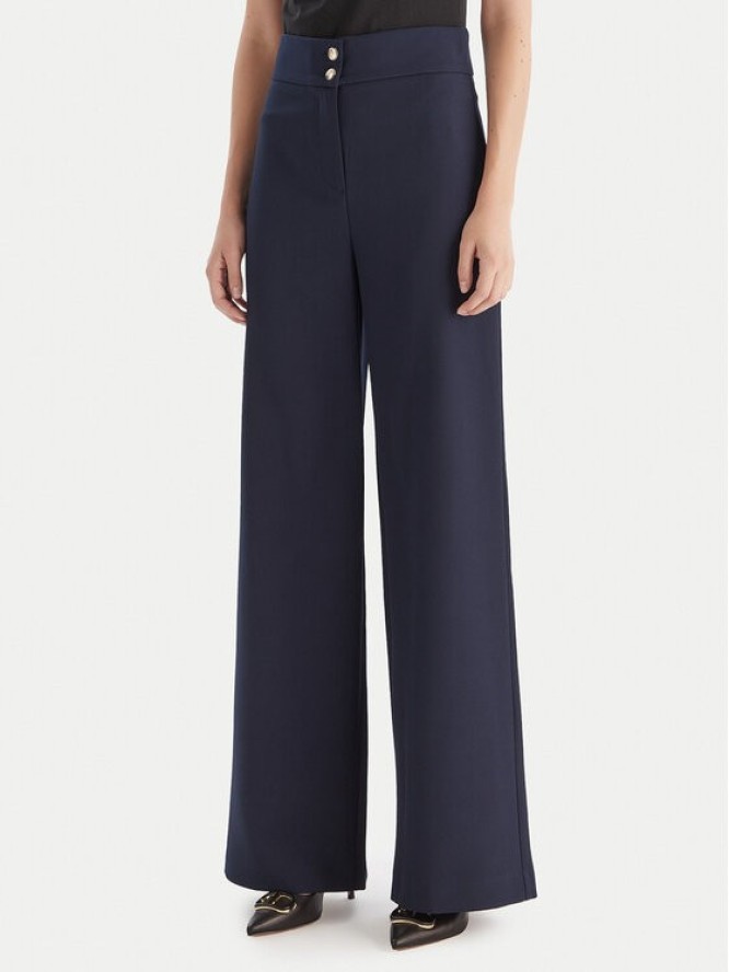 Maryley Spodnie materiałowe 25IB680/M17 Granatowy Regular Fit