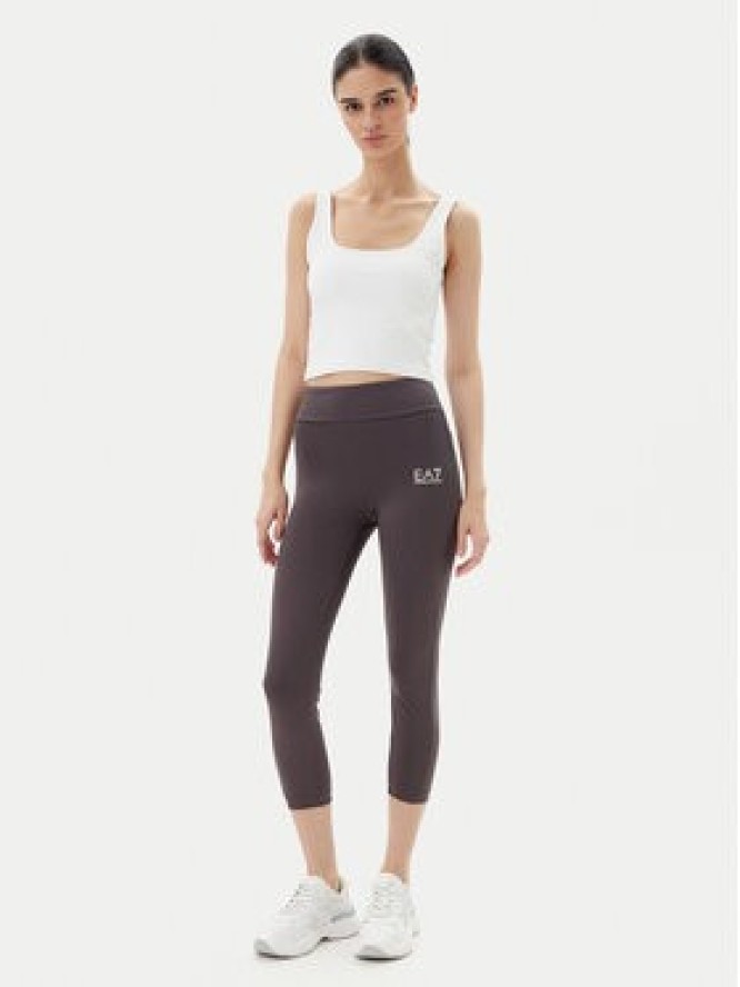 EA7 Emporio Armani Legginsy 7W000239 AF12627 U6278 Brązowy Slim Fit