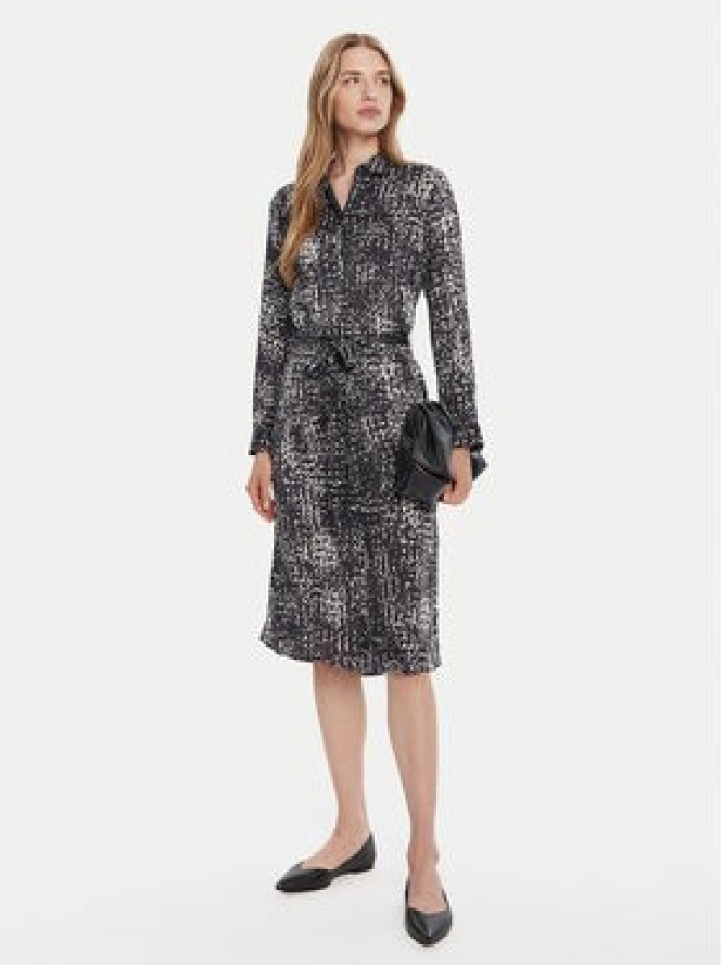 Calvin Klein Sukienka koszulowa LV044C060G Granatowy Regular Fit