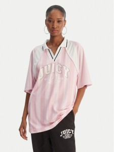 Juicy Couture Polo Juicy Football JCSCT126407 Różowy Oversize