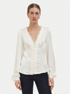 Guess Bluzka W6BH42 W4233 Kremowy Regular Fit