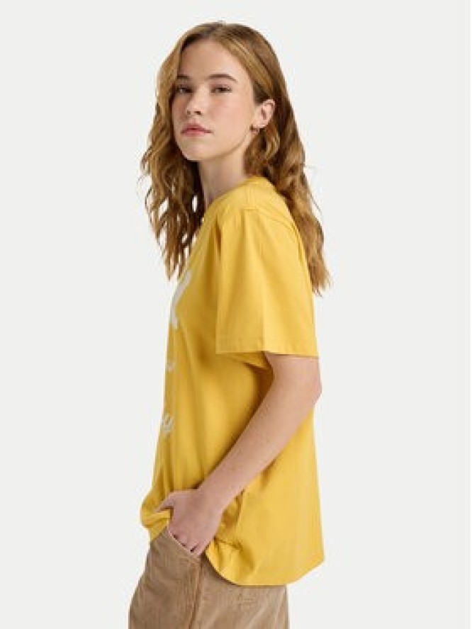 Roxy T-Shirt Hangloose The Sky ERJZT06020 Żółty Regular Fit