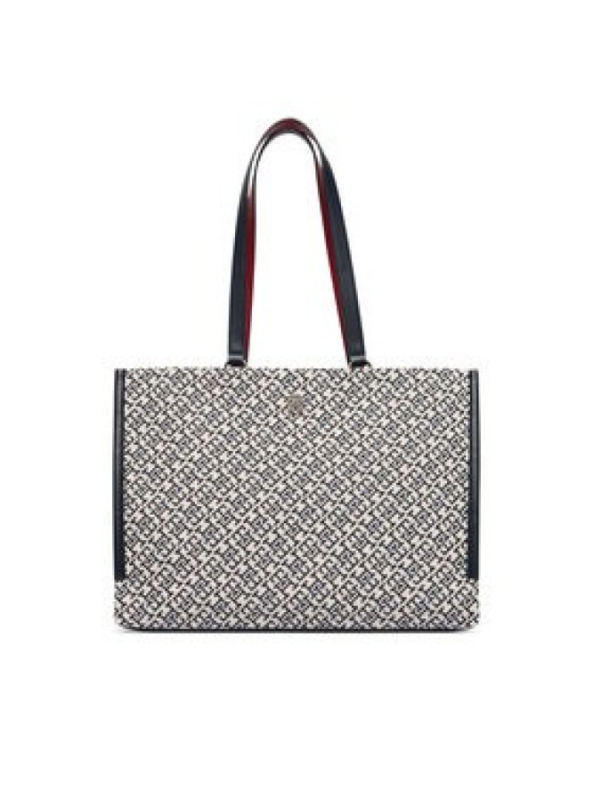 Tommy Hilfiger Torebka Th Jacquard Tote AW0AW19009 Niebieski