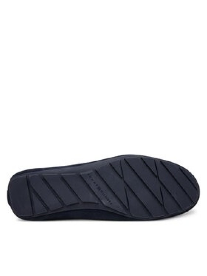 Tommy Hilfiger Mokasyny Flag Soft Suede Driver Loafer FW0FW08558 Granatowy