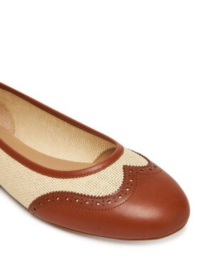 LAUREN RALPH LAUREN Baleriny Jayna 802961799001 Beżowy