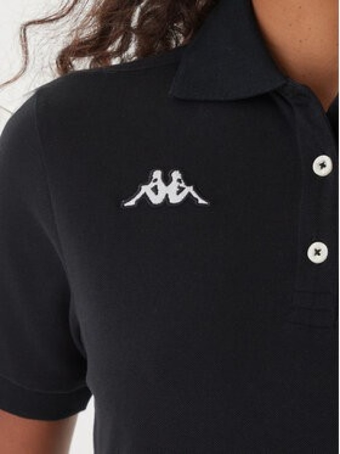 Kappa Polo Logo Sharas Wss 302B3C0 Czarny Regular Fit