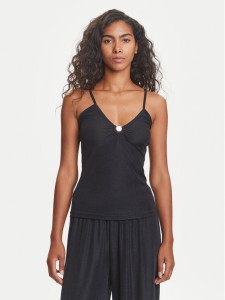 Emporio Armani Top EW001292 AF12206 FC043 Czarny Slim Fit