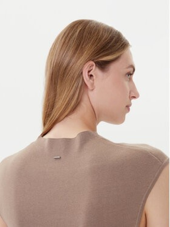 BOSS Sukienka codzienna Ferdolini 50542873 Beżowy Regular Fit