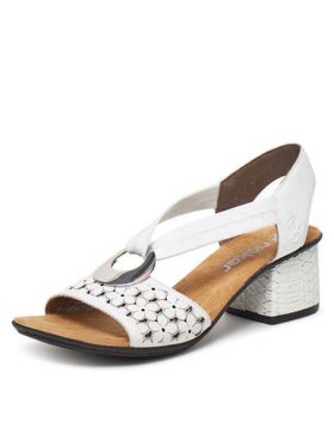 Rieker Sandały 64677-80 Biały