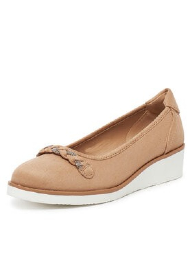 Clara Barson Baleriny WYL3395-7 Beżowy