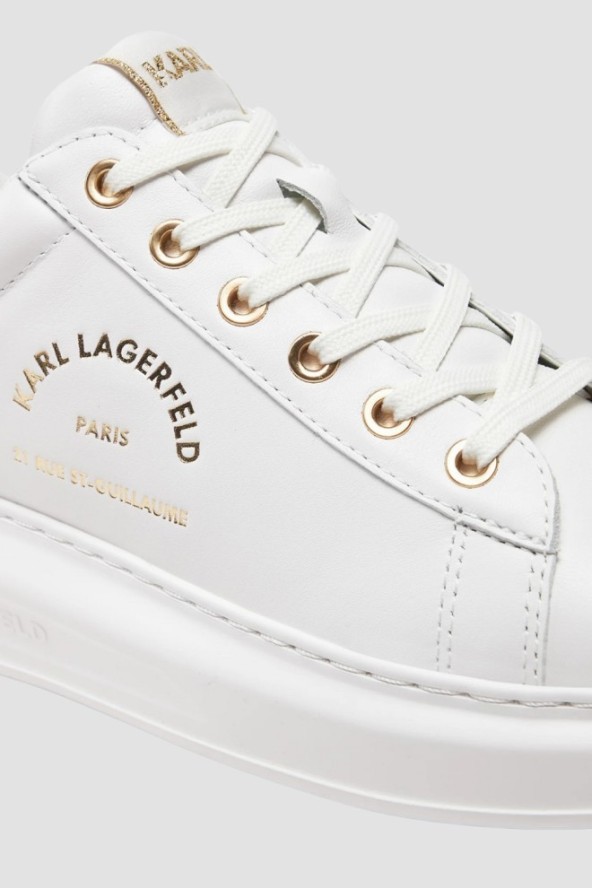KARL LAGERFELD Białe damskie sneakersy KAPRI Maison, Rozmiar 38