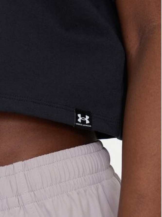 Under Armour T-Shirt Rival 1389721 Czarny Loose Fit