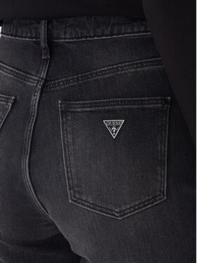 Guess Jeansy W2YA21 D4QD1 Czarny Mom Fit