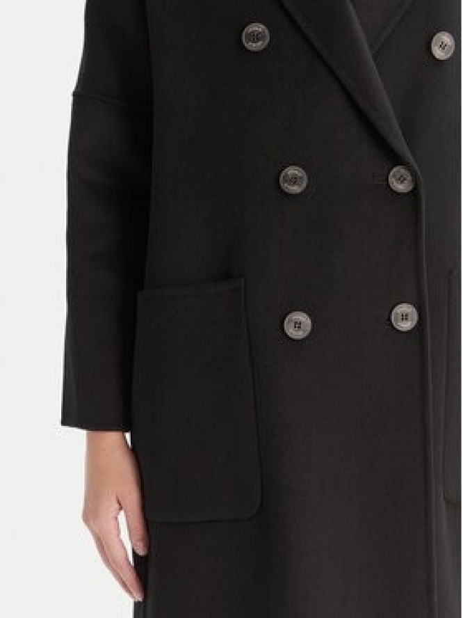 ViCOLO Płaszcz wełniany TF0001 Czarny Regular Fit