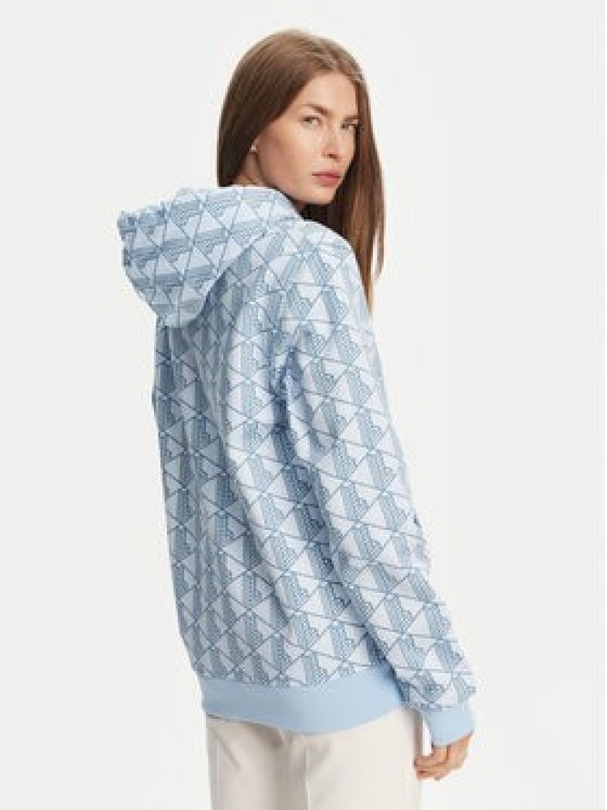 Lacoste Bluza SH2855 Błękitny Classic Fit