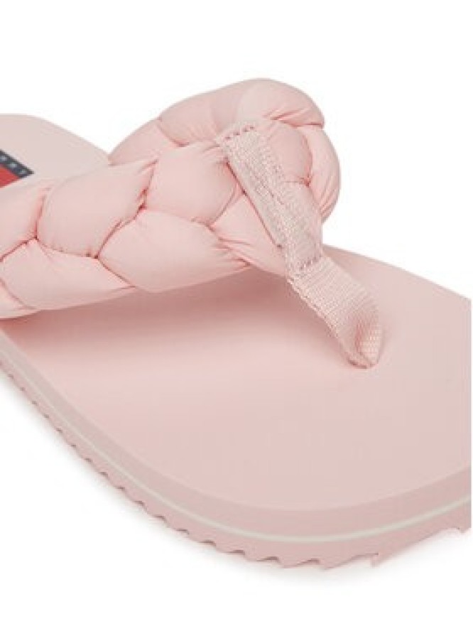 Tommy Jeans Japonki Braided Thong Beach Sandal EN0EN02877 Różowy