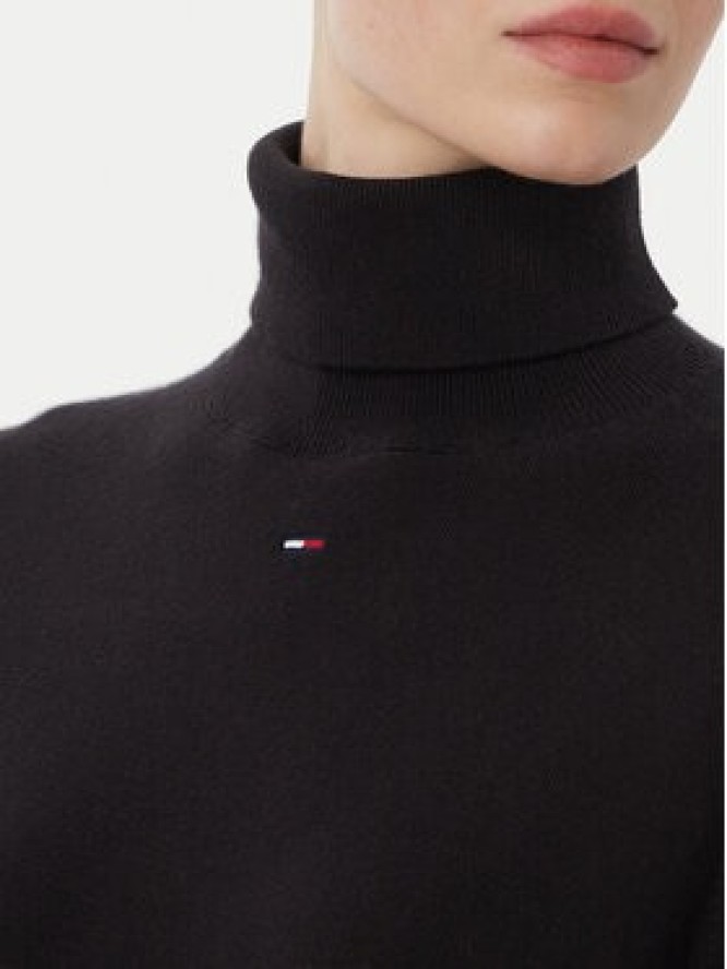 Tommy Jeans Sukienka dzianinowa Ess DW0DW23460 Czarny Regular Fit