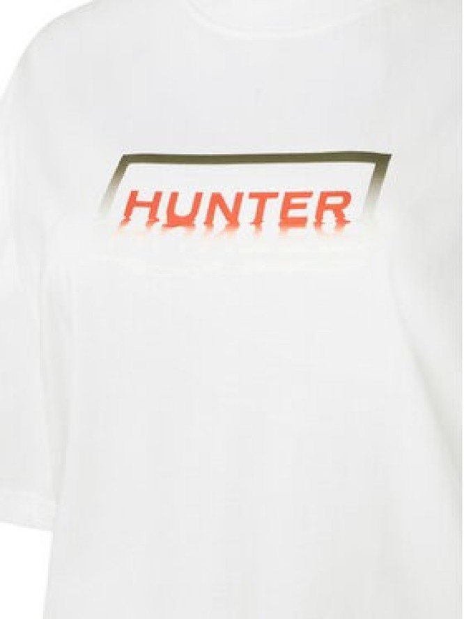 Hunter T-Shirt Abele UNISEX HARU0007251 Biały Regular Fit