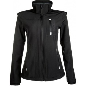Kurtka jeździecka z odpinanym kapturem damska HKM Softshell