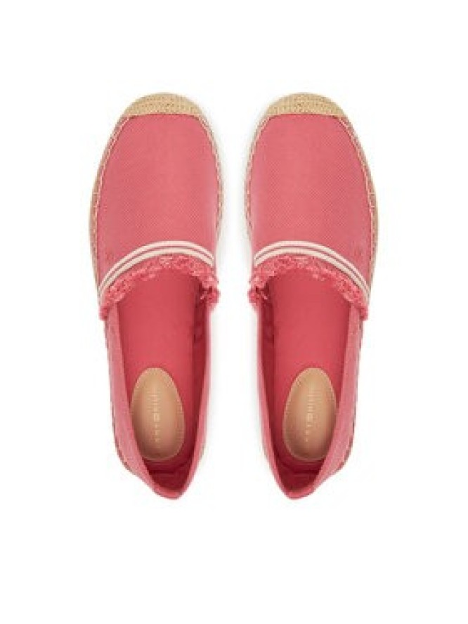 Tommy Hilfiger Espadryle Fringe Canvas Closed Espadrille FW0FW08881 Różowy