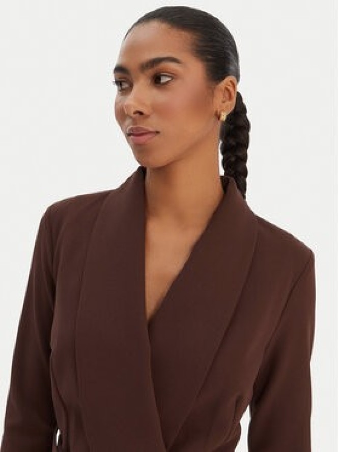 Rinascimento Sukienka koktajlowa CFC0126777003 Brązowy Slim Fit