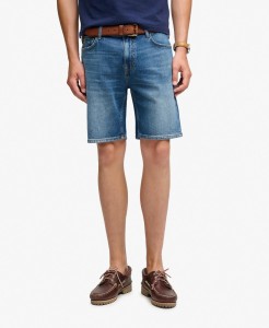 superdry Vintage Straight Shorts denim - 100% bawełna organiczna