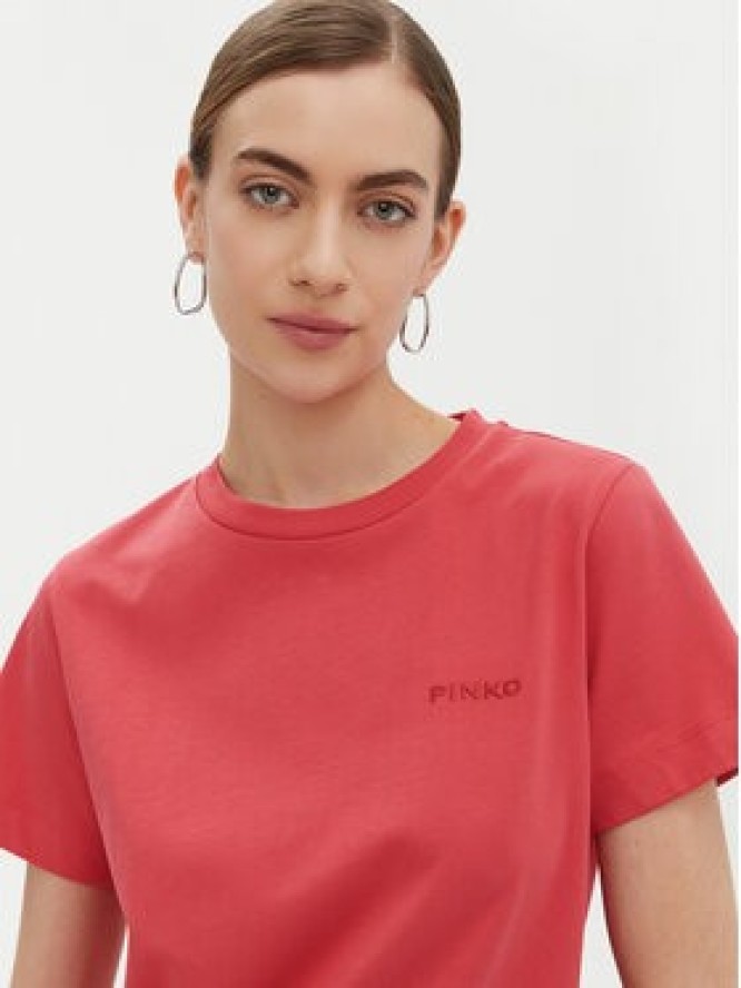 PINKO T-Shirt 101752 A2HN Czerwony Regular Fit