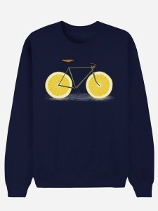 WOOOP Bluza "Zest" w kolorze granatowym rozmiar: M