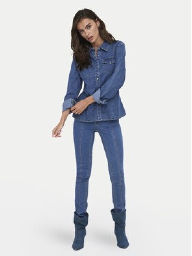 ONLY Koszula jeansowa Sasia 15352339 Niebieski Slim Fit